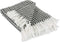 DII Arrowhead Woven Throw - 50x60 with 3" Fringe, Black, 1 Piece