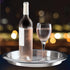 OGGI 14" Round Steel Tray - Decorative Coffee Table, Tea and Bar Serving Tray, Stainless Steel