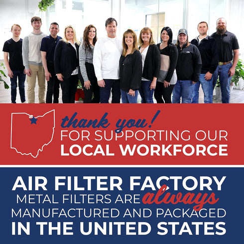 Air Filter Factory Replacement for Jenn-Air 71002111, 12-Layer Aluminum Mesh Grease Filter, 2-Pack