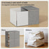 Large Clothes Storage Bins with Sturdy Frame, Foldable Organizer Box for Blankets, Seasonal Clothes, Comforter