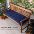 40 Settee Storage,40 20",Khaki Outdoor Bench Cushions in with Ties Waterproof Tufted Thicken Patio Swing Chair Cushion