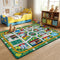 Plyra Kids Car Road Rug (3x5 Ft), Non-Slip City Traffic Play Mat for