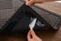 12 (2mm) Pcs Non Slip Rug Pads Gripper for Hardwood Floors, Tile, Wood Under Rug Carpet Tape, Reusable Washable