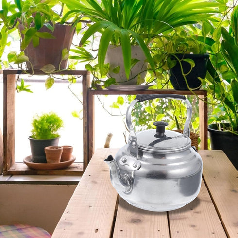 Baluue Metal Teapot, Whistling Water Jug, Stovetop Kettle, Aluminum Alloy Coffee Kettle, Wear-Resistant Kitchen