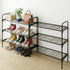 Tujurich 3-Tler Shoe Rack Organlzer, Rustproof lron, Spaclous Shoe Storage Shelf for Closet