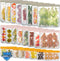 24 Pack Dishwasher Safe Reusable Bags, Silicone Leakproof Freezer Bags for Food Storage and Home Organization
