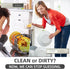 Dishwasher Magnet Clean Dirty Sign, Premium Stainless Steel Non-Scratch Magnet for Easy Use (Grey & White)
