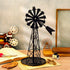Windmill Paper Towel Holder Western Standing Paper Towel Roll Holder Black Countertop Roll Holder Metal Farmhouse Farm Decor Rustic Country Paper Towel Rack for Kitchen Bathroom Home 14.4 Inch