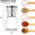 Pepper Grinder or Pepper Mill - Manual Salt Grinder Refillable with Adjustable Coarseness