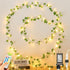 Vines with Fairy Lights,23ft Ivy Leaf Lights Plug in,73 LED Lighted Fake