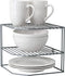 Kitchen Details Corner Shelf Organizer | Cabinet & Countertop Storage | Plates