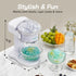 Elite Gourmet ESI1021 Snow Cone & Shaved Ice Maker, Refreshing Slushies, Margaritas, and Boba Drinks, White