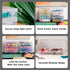 IRIS USA Pencil Case Plastic Pouch Box Storage Organizer, 10-Pack, Clear, for Beads, Pens, Art Supplies