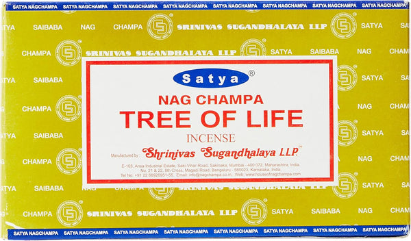 Satya Incense Sticks - Black, Tree of Life