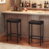 Set 2 Counter 24.8 Inches, 2.4" BB10BY01 HOOBRO Bar Stools, of Bar Chairs, Height Stools, Saddle Barstools with Curved