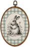 KSDUT Rabbit Nursery Wall Art Decor - Retro Bunny Farm Animal Wall