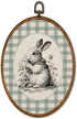KSDUT Rabbit Nursery Wall Art Decor - Retro Bunny Farm Animal Wall