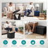 12.6"x12.6"x12.8" BRIAN & DANY Small Ottoman with Storage, Small Storage Ottoman, Folding Foot Stool with Wood Legs