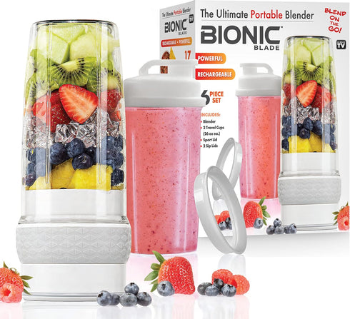 Bionic Blade Personal Blender 26.5 Oz, Cordless 18,000 RPM Portable Blender for Shakes and Smoothies