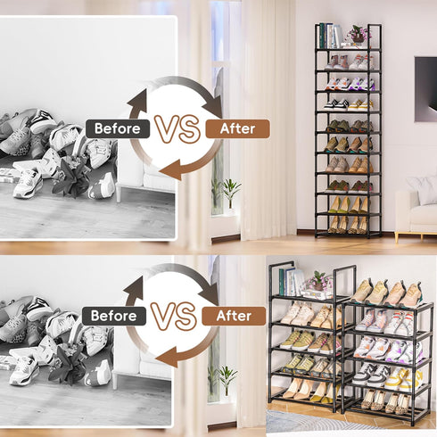 Closets,Shoes OYREL Shoe Rack, Sturdy Metal Shoe Rack Organizer,Narrow Shoe Racks for Rack,Shoe Stand,Shoe Shelf