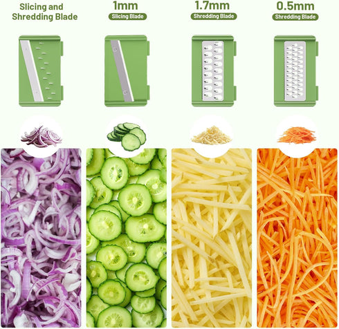 SmartTrends 5.3 4 Salad Spinner, QT Lettuce Spinner with Strainer, Fruit Cleaner with Replaceable Blade for Shredding