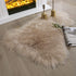 Ashler Faux Fur Rug, Beige Area Rugs, Fluffy Sheepskin Fur Rug, 2 x 3 Ft, Machine Washable Shag Rug
