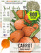 Seed Needs Carrot Seeds for Planting Paris Market Carrots - Non-GMO Heirloom