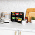 Mind Reader Tea Bag Organizer, Tea Station Organizer, Countertop Storage, Kitchen, Plastic, 10.25"L x 3.25"W x 7.75"H, Black by Mind Reader
