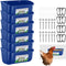 Chicken Feeder Waterer, 6 Pack Duck Feeder Supplies, Hanging Fence Feed Trough