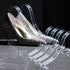 TXIN 10 Pcs/5 Pairs Acrylic Clear Sandal Shoes Display Stand Inserts, Shoe Support for Women's Shoes