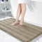 Yimobra Bathroom Rug Mat, Extra Thick Super Absorbent Bath Rugs, Non-Slip Quick Dry Soft Shower Carpet (Camel, 44" x