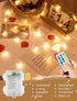syosupviry Powered,19FT 50LED Star String Lights Battery&USB Star Fairy Lights with Remote, Hanging Star Lights