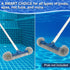 18 20 2 1 POOLAZA & Pool Brushes with Round Ends, Detachable Pool Brushes for Cleaning Pool Walls & Tiles, in Pool