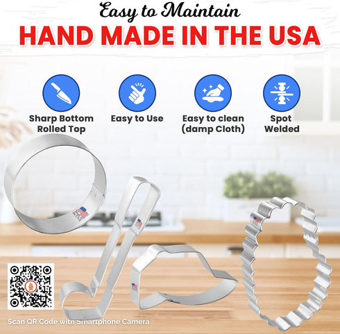 Foose Cookie Cutters Golf Set, 4 Pcs, Made in USA