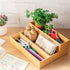 Kigley 8 Pieces Bamboo Drawer Organizer, Stackable Wooden Utensil Storage Box for Kitchen Drawers (12 x 3 x 2 Inch)