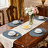 Set 2, Oval Placemats for Dining Table of Washable Leather Table Mats, Waterproof Heat-Resistant Non-Slip Kitchen