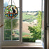 RVEAFA 9.8'', Cat Sun Catcher Stained Glass Window Hanging Book Lover Gifts for Women Book Wall Decor Handmade Sun
