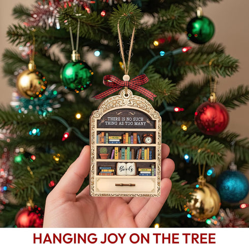 Book Lovers Gifts for Women, Valentines Day Gifts for Teacher, Librarian, Reader, Bookworm, Book Ornament Faux Stained