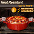 E-far Silicone Bread Sling for Dutch Oven - 2-Piece Reusable Baking Mat with Long Handle