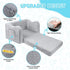 2-in-1 Kids Couch for Toddlers, Kids Sofa Chair, Comfy Soft Foldable Toddler Couch Chair for Girls and Boys