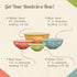 Melamine Bowls with Lids - 4 BPA Free Nesting Bowls Set for Indoor & Outdoor Dining, Sturdy & Lightweight