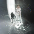 10pcs 5.3" H&D Crystal Raindrop with Octagon Beads Chandelier Prisms Pendants Lamp Curtain DIY Suncatcher Parts (Clear)