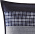 Nautica Sham, Cotton Quilted Bedding Set with Envelope Closure, Pre-Washed Softness (Adelson Blue, 20" x 26")