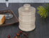 5 2 Radicaln Handmade Marble Brown Dual Salt Cellar & Brown Sugar Keeper Each Herb Jar Salt Dish Kitchen Accesorries