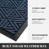 Yimobra Door Mat Outdoor Entrance, Heavy Duty Sturdy Front Welcome matt for Outside Home Entry, Doormat for Back Patio Floor Porch Garage Office, Low Profile, Easy Clean, Waterproof, 29.5 x 17, Blue by Yimobra