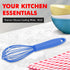 Chef Craft Premium Silicone Wire Cooking Whisk, 10.5 inch, Blue