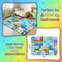 2.5x4 Kids Rug for Playroom Bedroom, Feet Educational ABC Area Rug for Classroom Nursery, Non-Slip Alphabet Learning