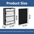 HAPF600 True HEPA Filters Replacement for Holmes Air Purifier Filter B, Includes 2 HEPA Filters & 2 Carbon Filters