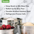 Tovolo Stainless Steel Mixing Bowls, 5.5 Qt, Dishwasher Safe for Kitchen Prep & Cooking