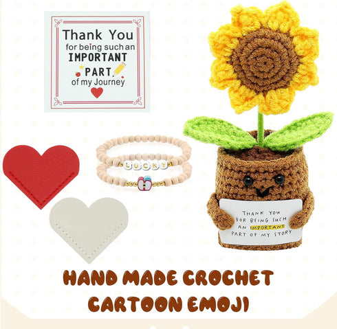 SHUCHNOYE Set Teacher Employee Appreciation Sunflower Gift - Gifts for Women, Appreciation Week Easter Graduation